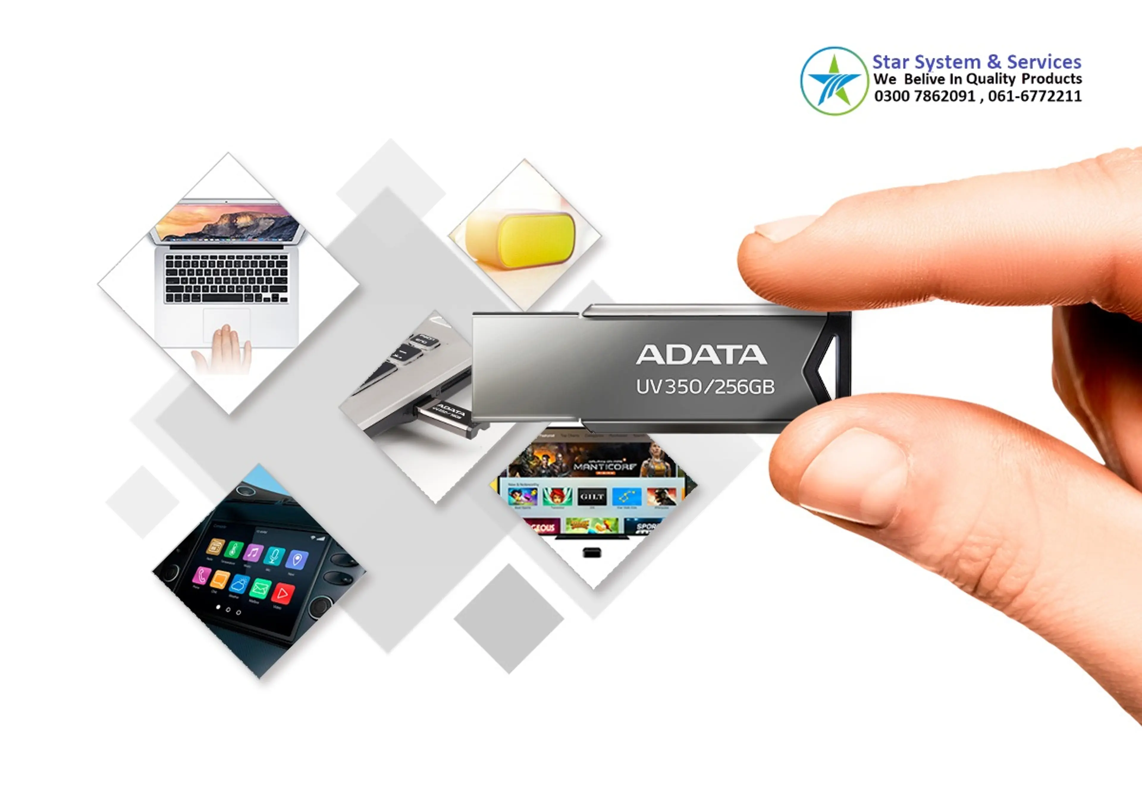 Adata UV350 USB Flash Drive(Global) STYLISH WAY TO STORE 32GB