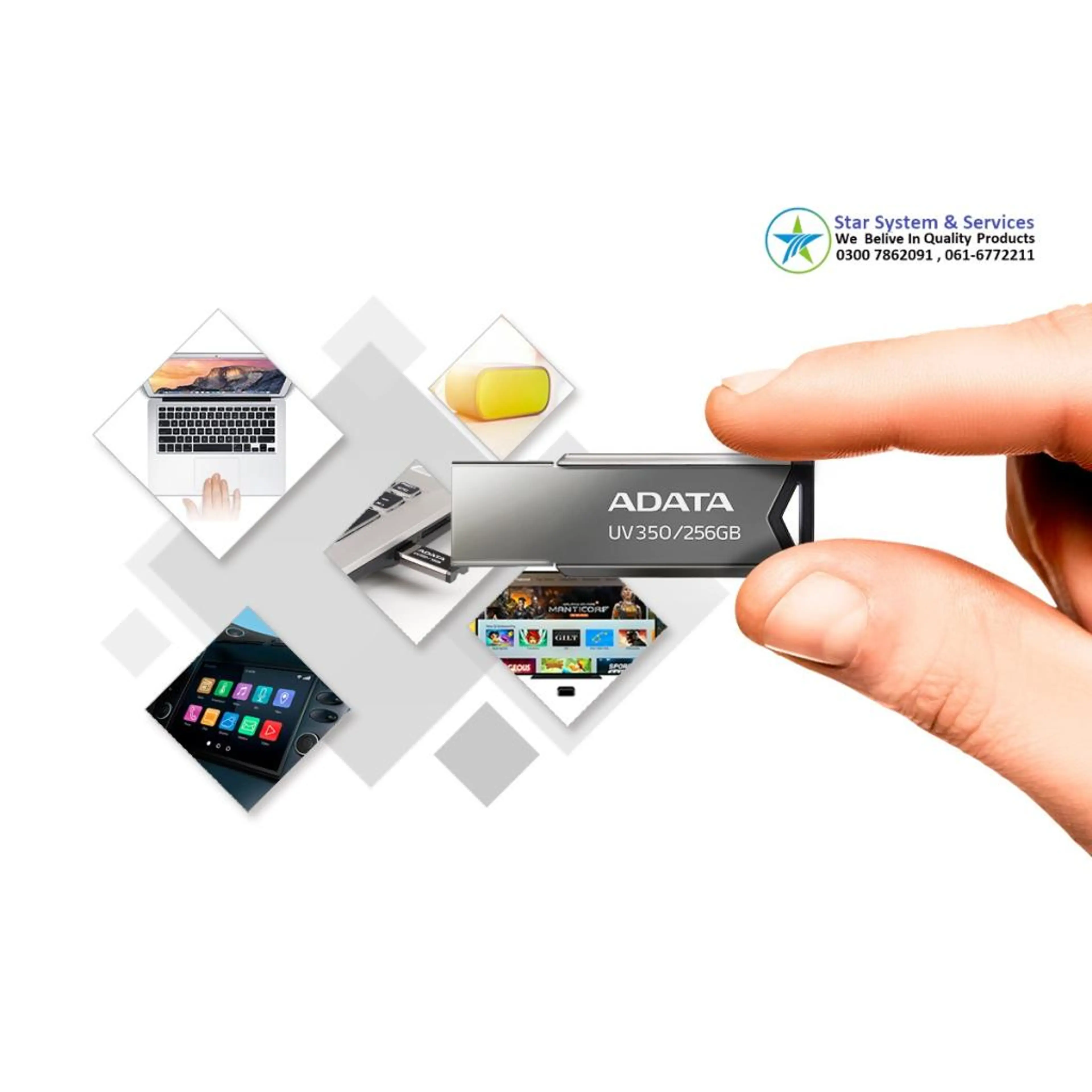 Adata UV350 USB Flash Drive(Global) STYLISH WAY TO STORE 32GB
