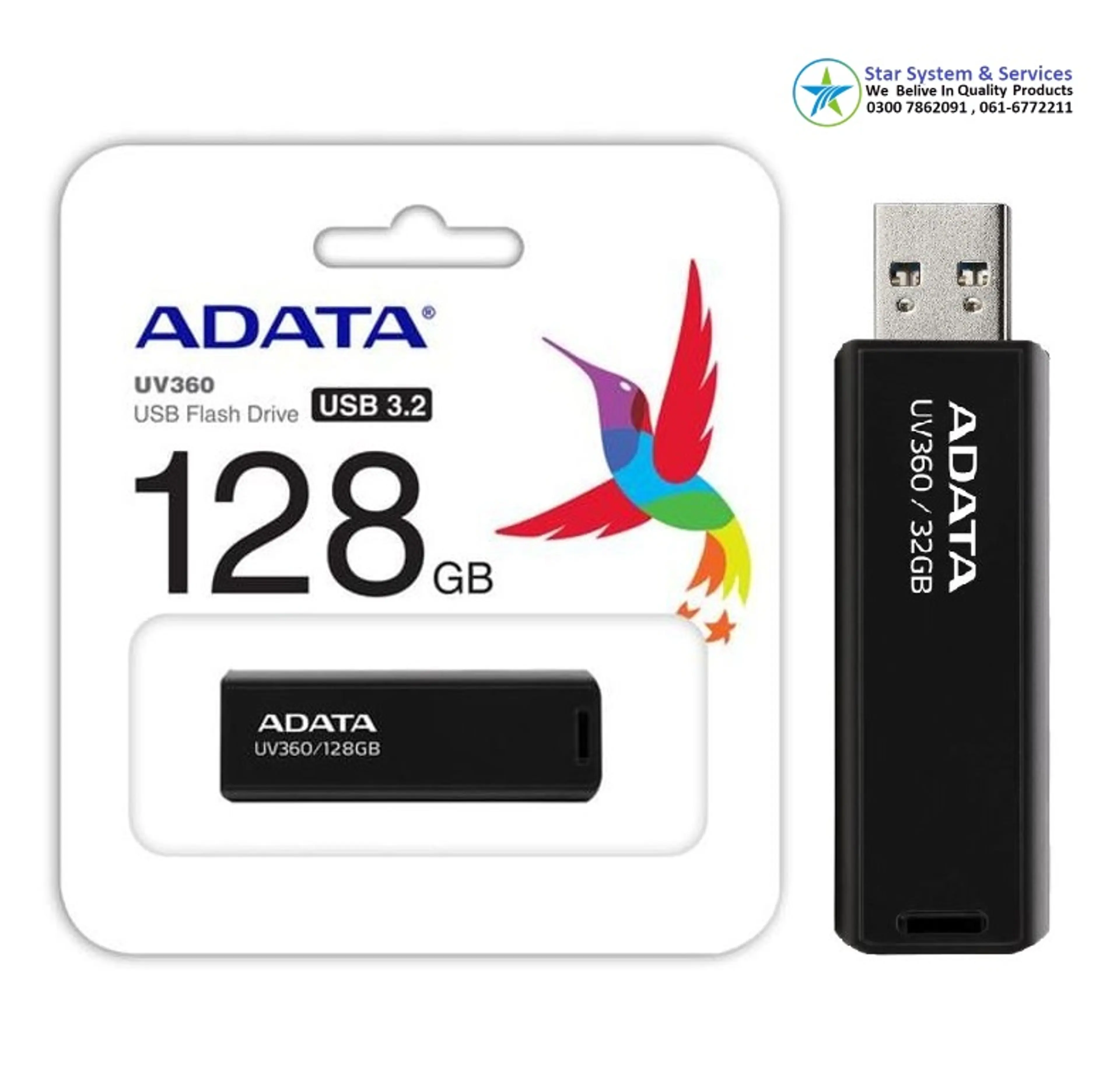 ADATA UV360 Metal USB 3.2 Flash Drive 32GB