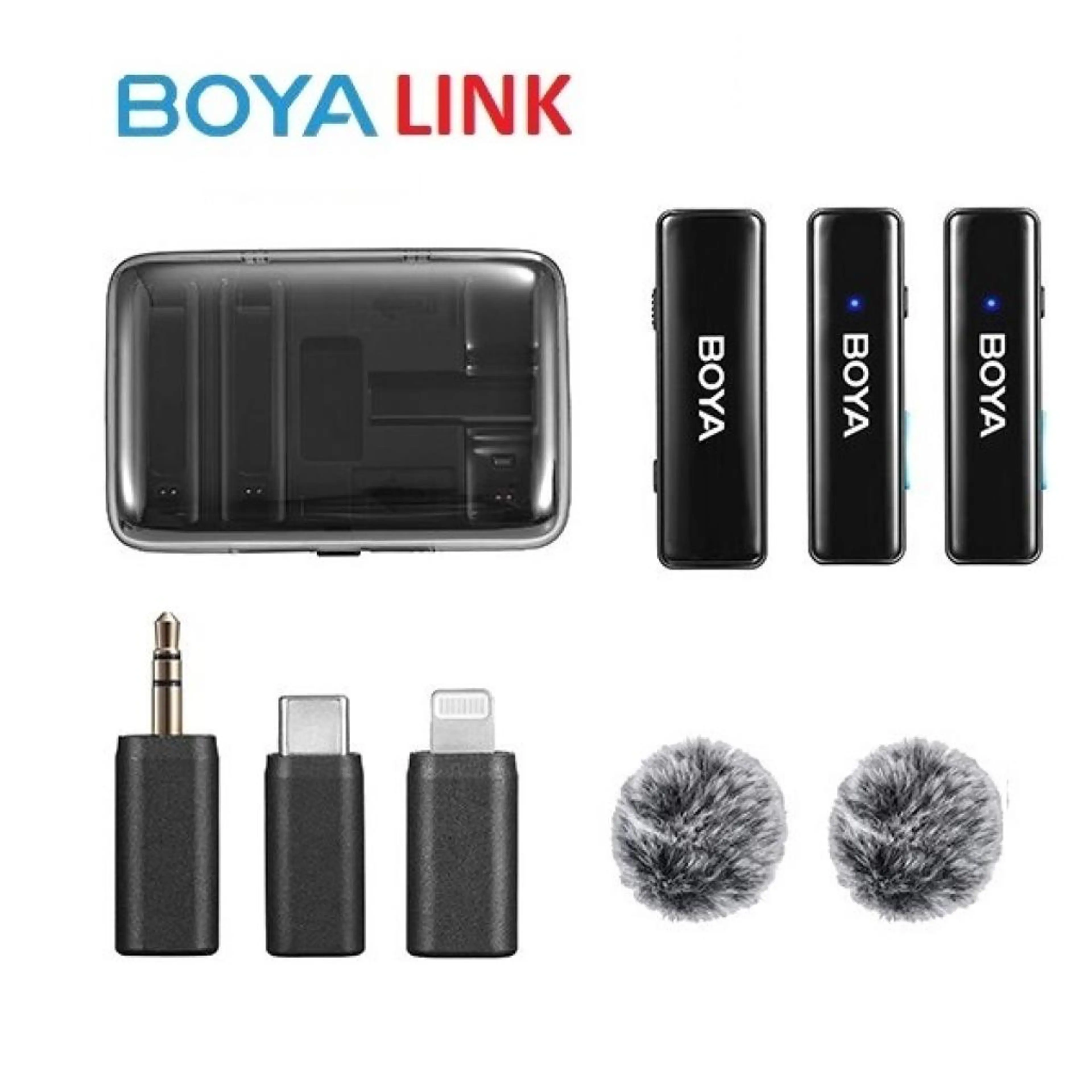 BOYA LINK All-in-one Design Wireless Microphone System With 2 Year Official Warranty