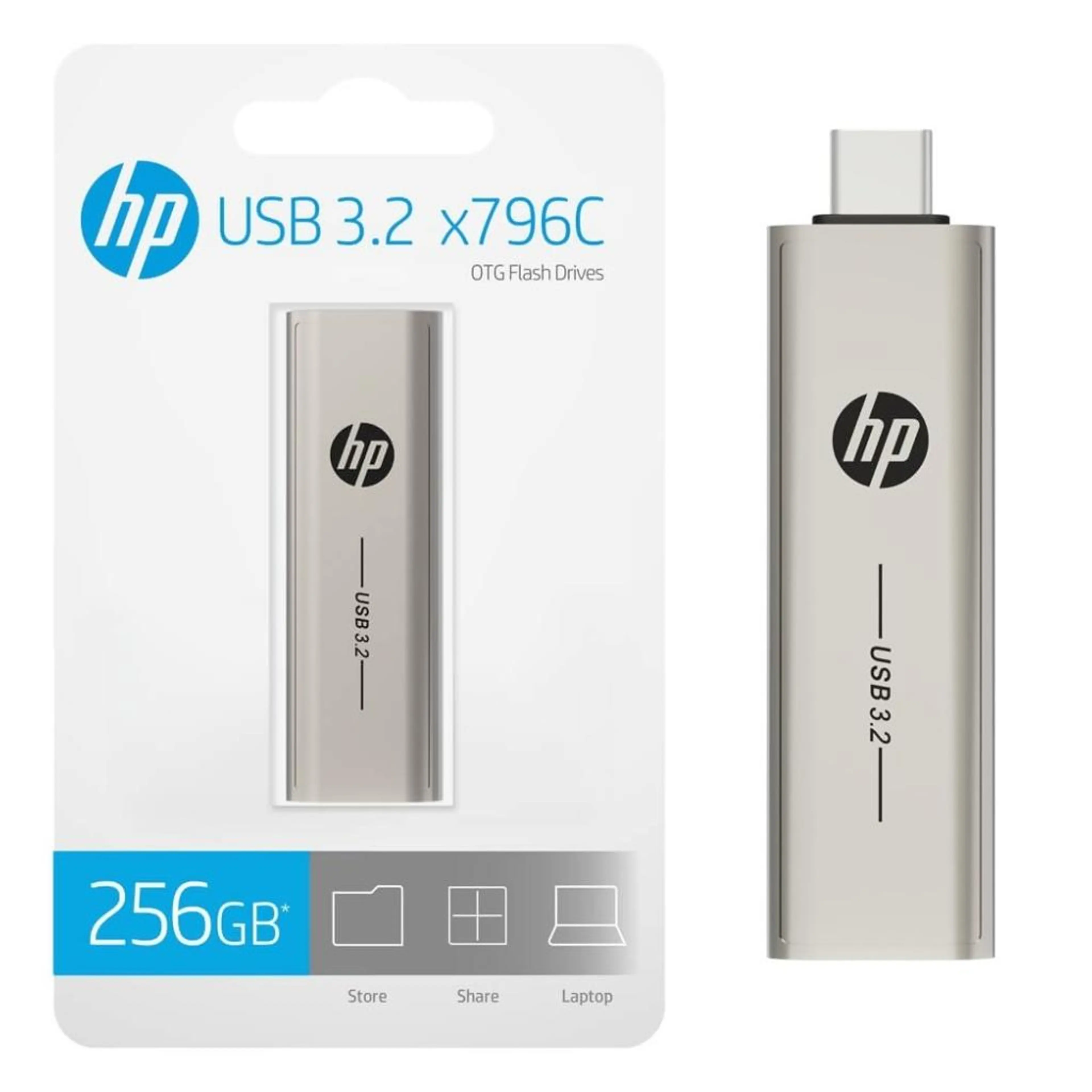 HP X796c 3.2 DUAL DRIVE TYPE-C OTG USB (METAL BODY) 64GB