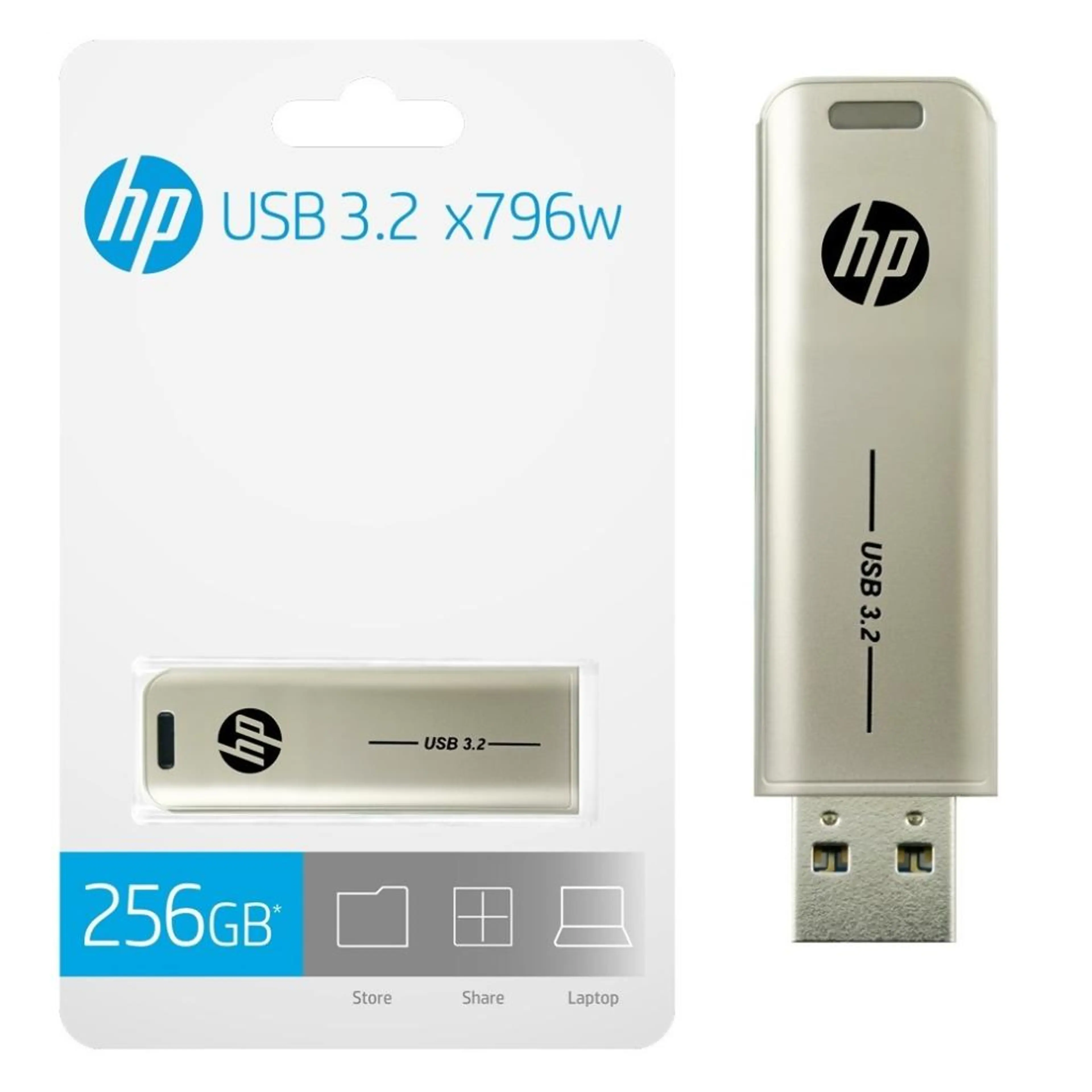 HP x796w USB 3.2 Flash Drives Metal 32GB