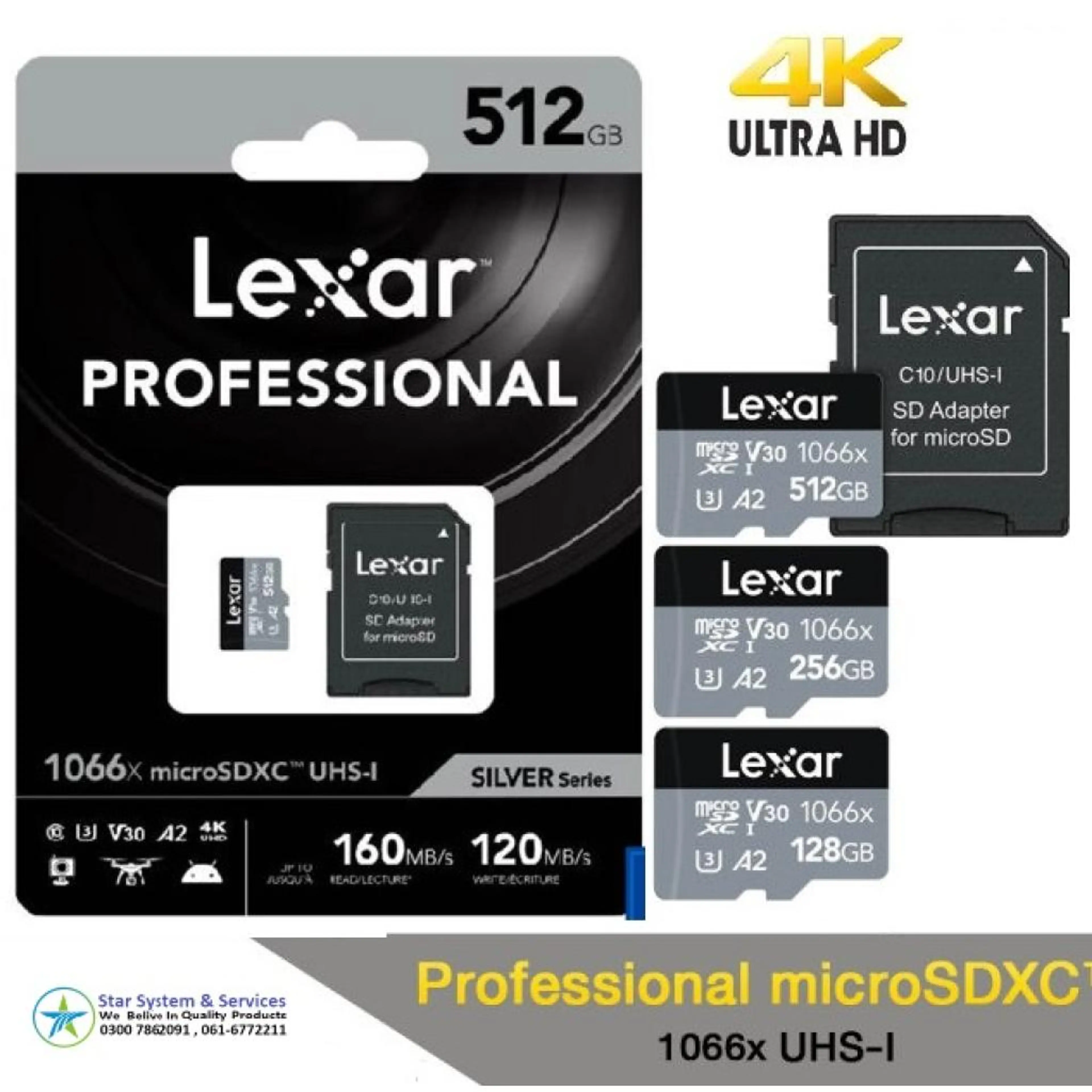LEXAR 1066x 160mb/s (A2) MICRO CARD 32GB