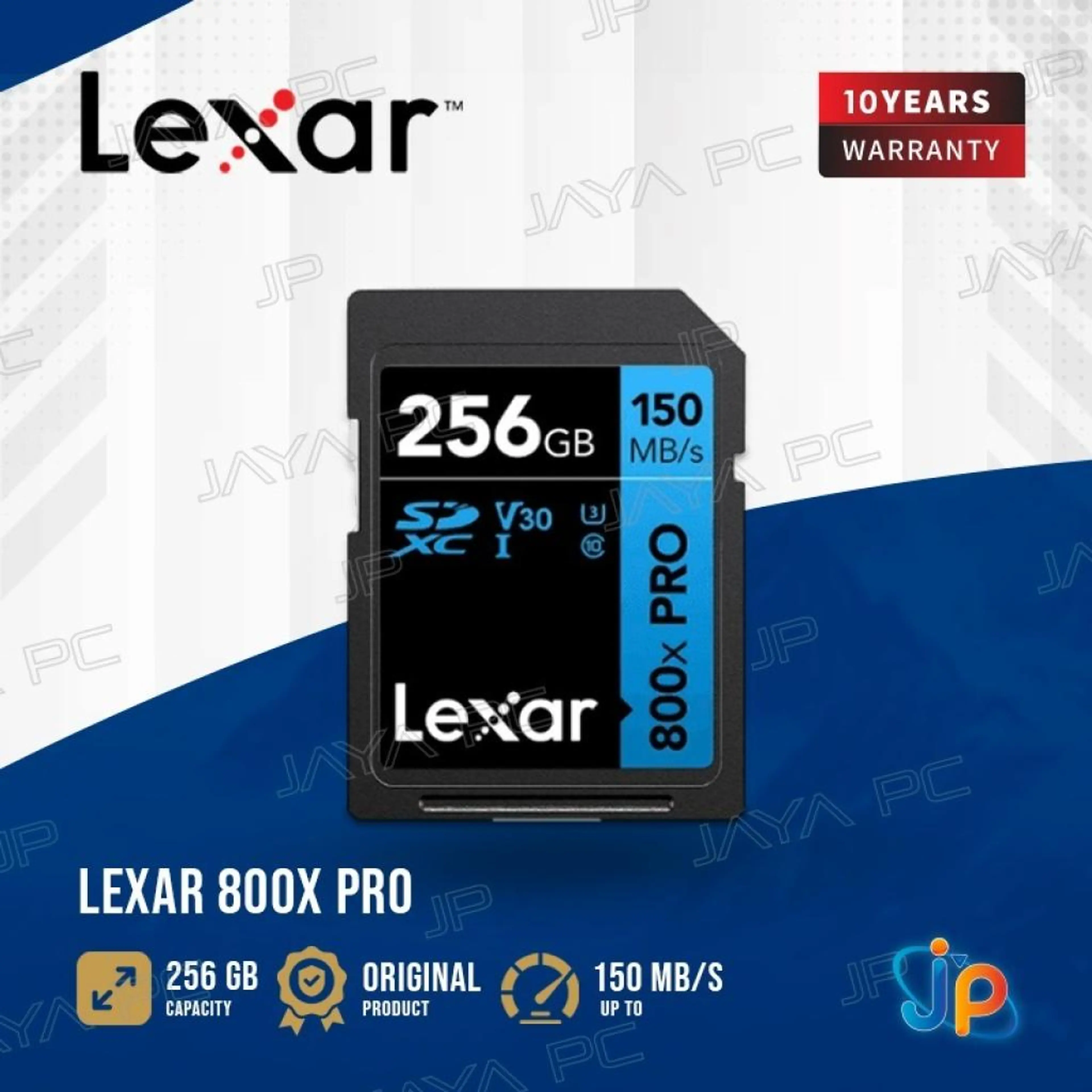 Lexar® High-Performance 800x PRO SDHC™/SDXC™ UHS-I Card BLUE Series 32GB