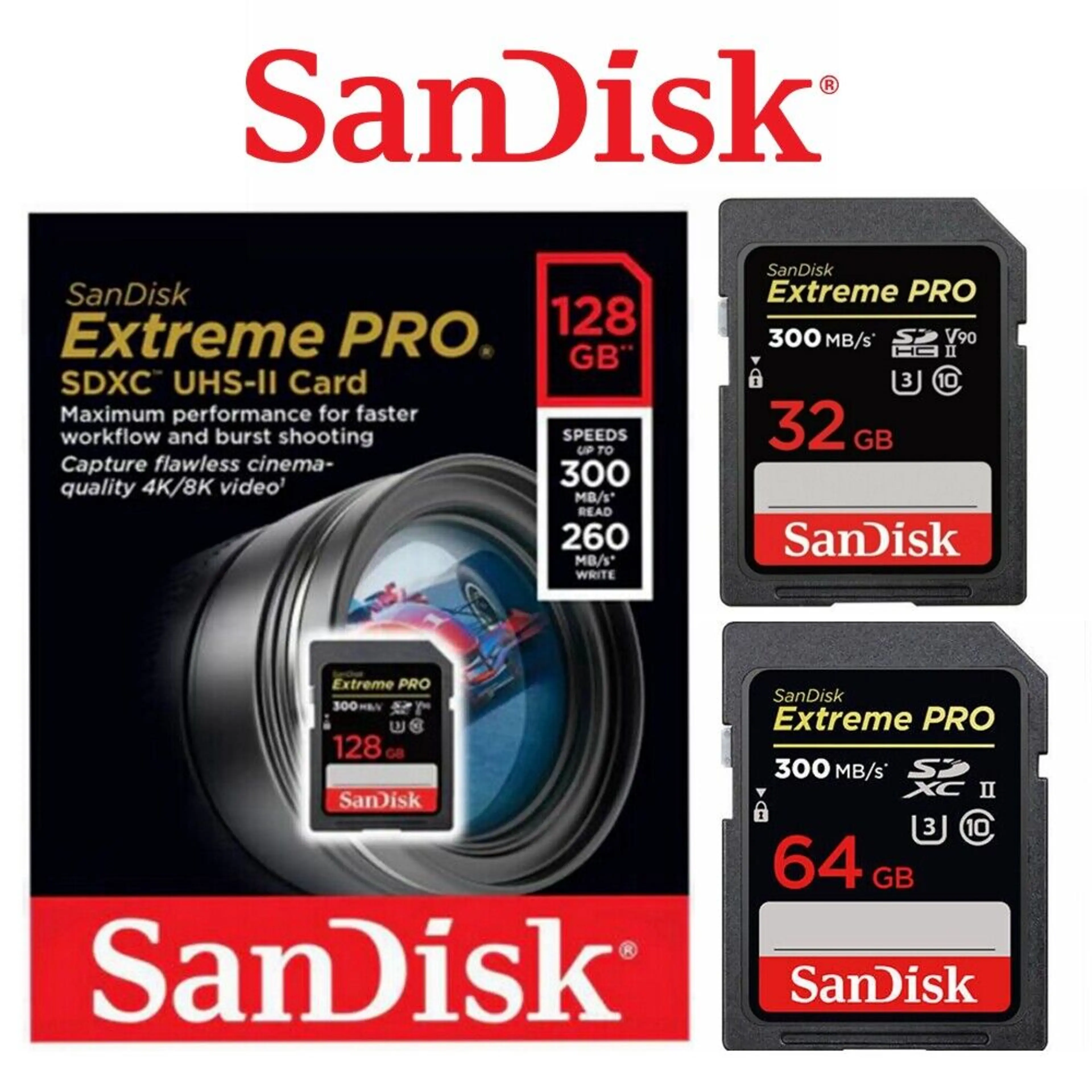SanDisk Extreme Pro SD Card UHS-II 300MB/s