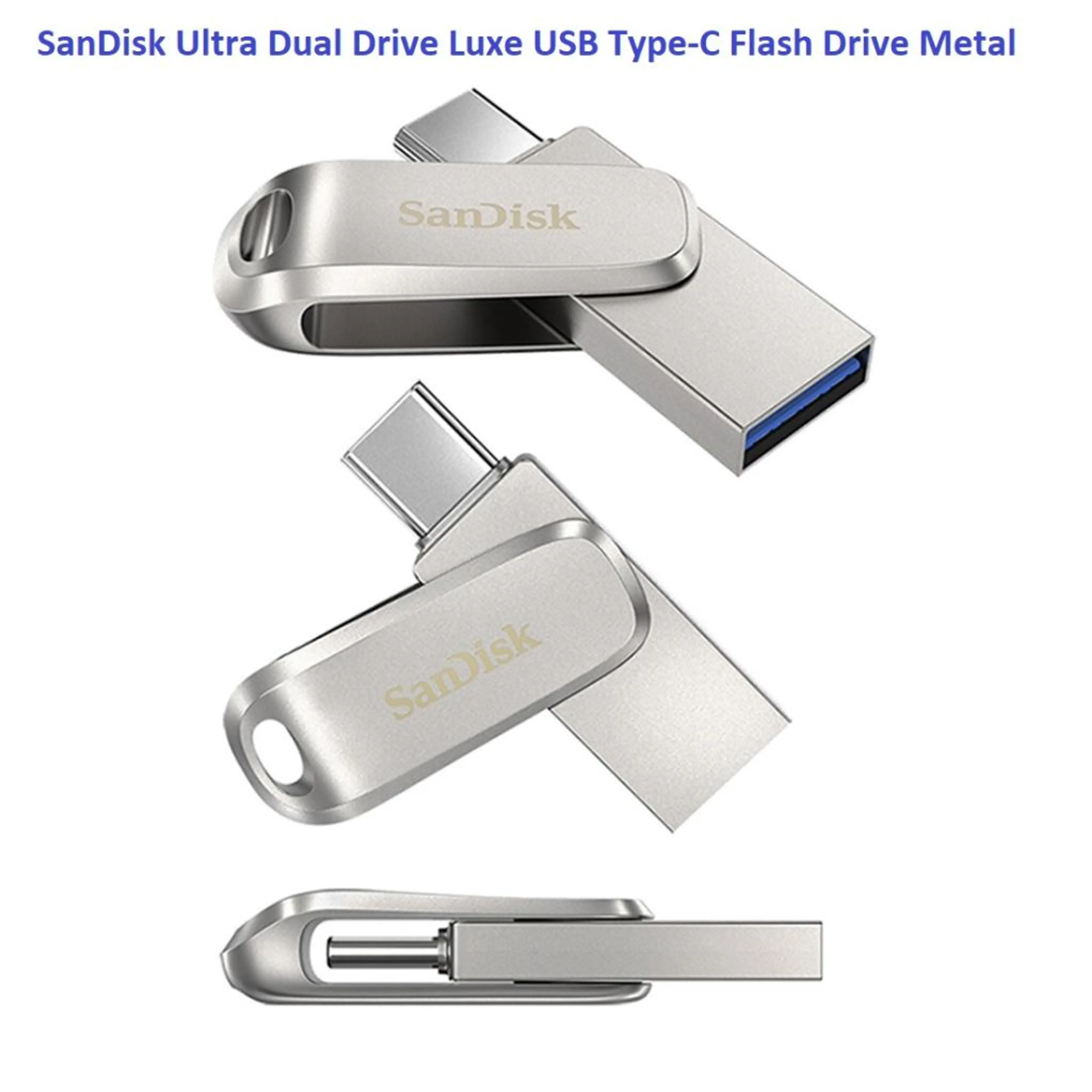 SanDisk Ultra Dual Drive Luxe USB Type C Flash Drive Metal 32GB