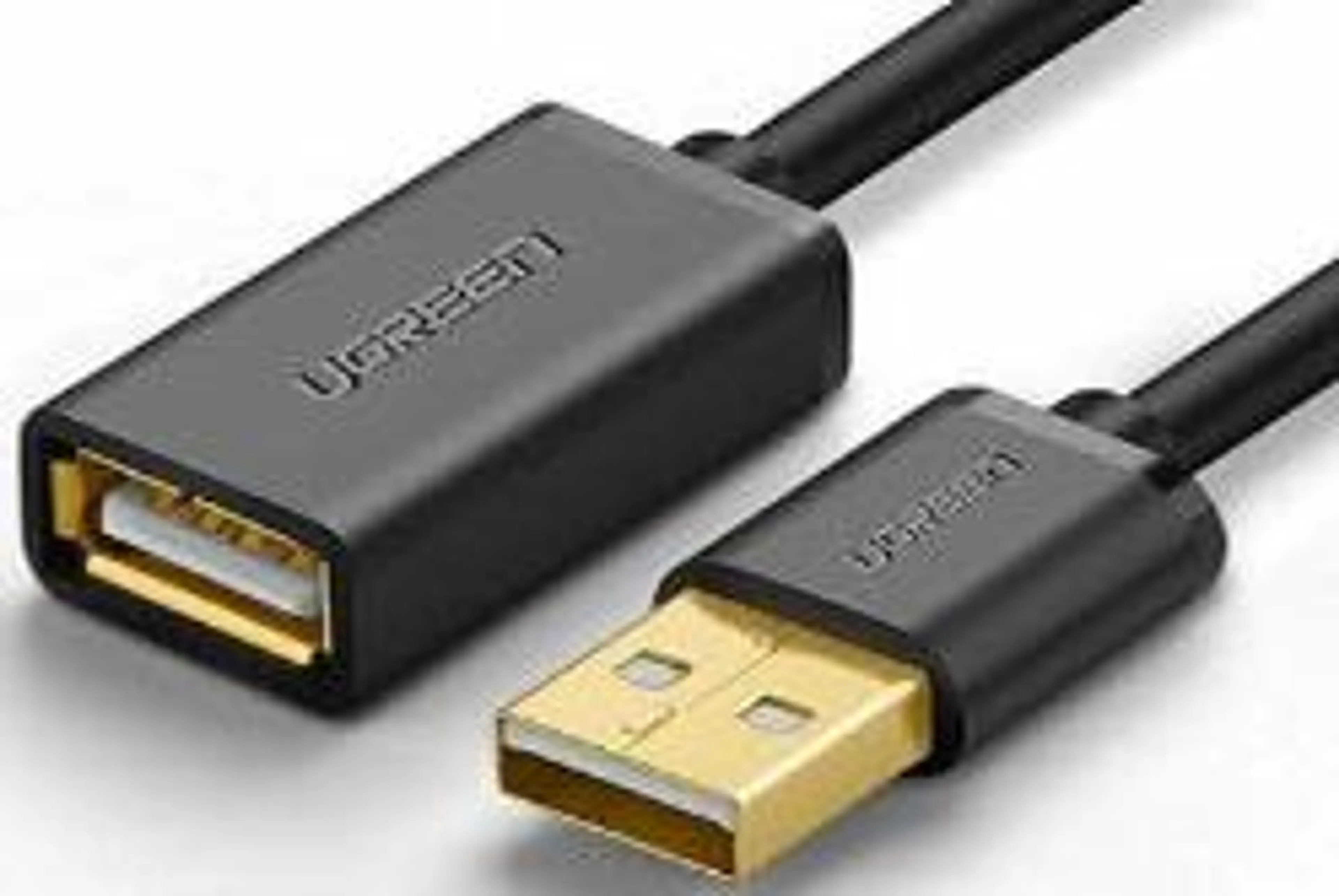 UGREEN USB 2.0 A MALE TO A FEMALECABLE (BLACK)