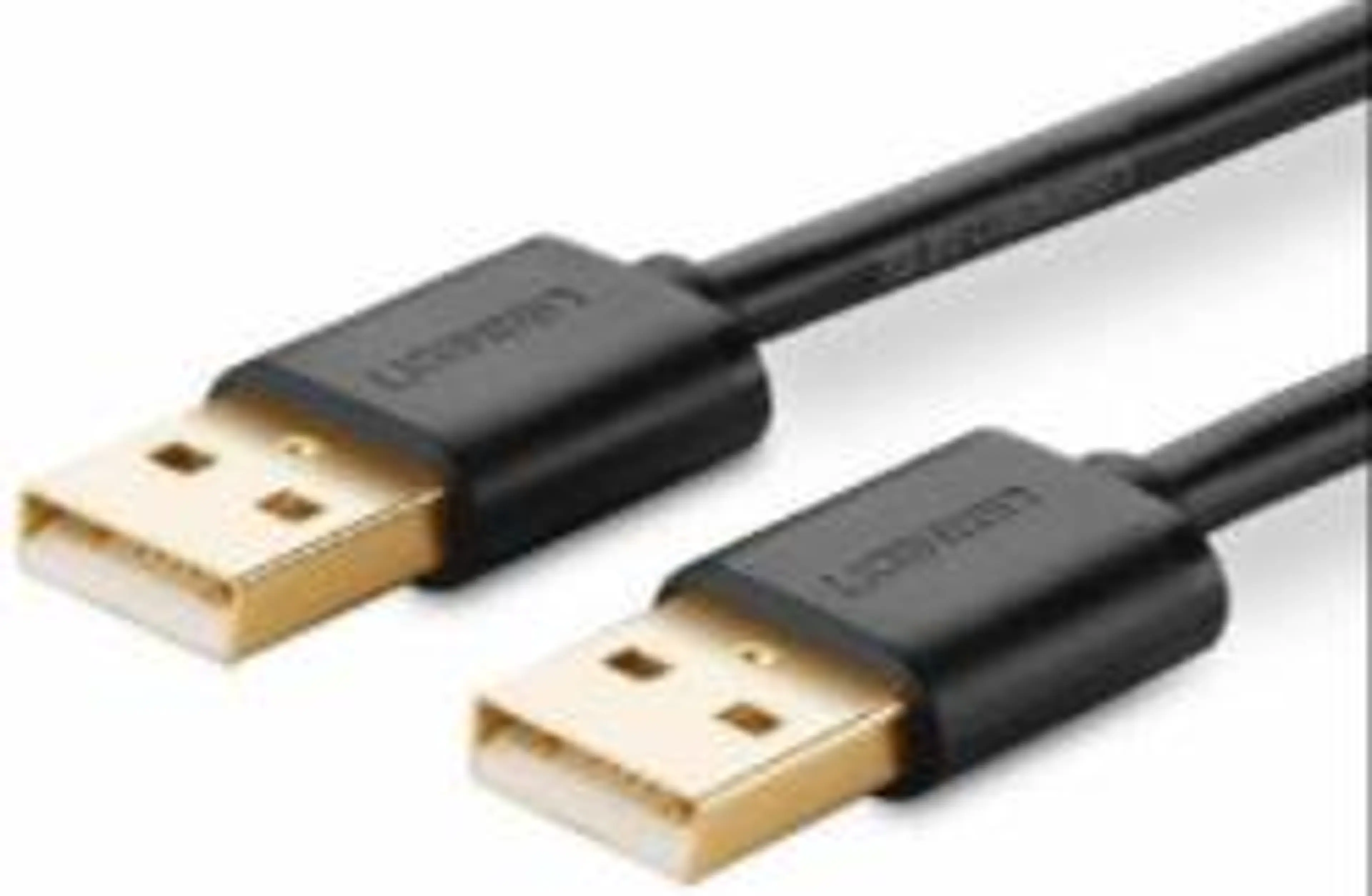 UGREEN USB 2.0 A MALE TO A MALE CABLE (BLACK)