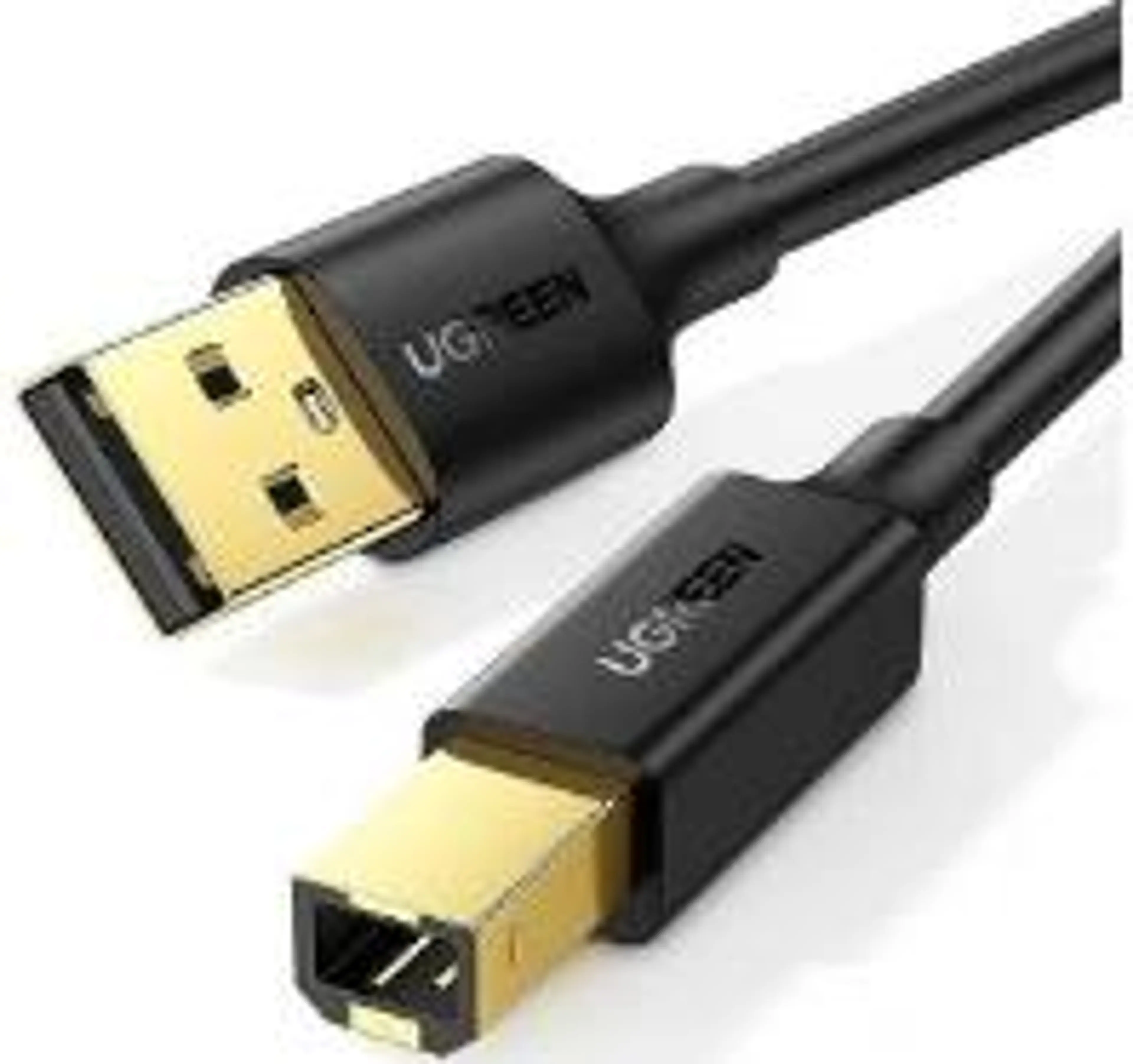 UGREEN USB 2.0 AM TO BM PRINT CABLE (BLACK)