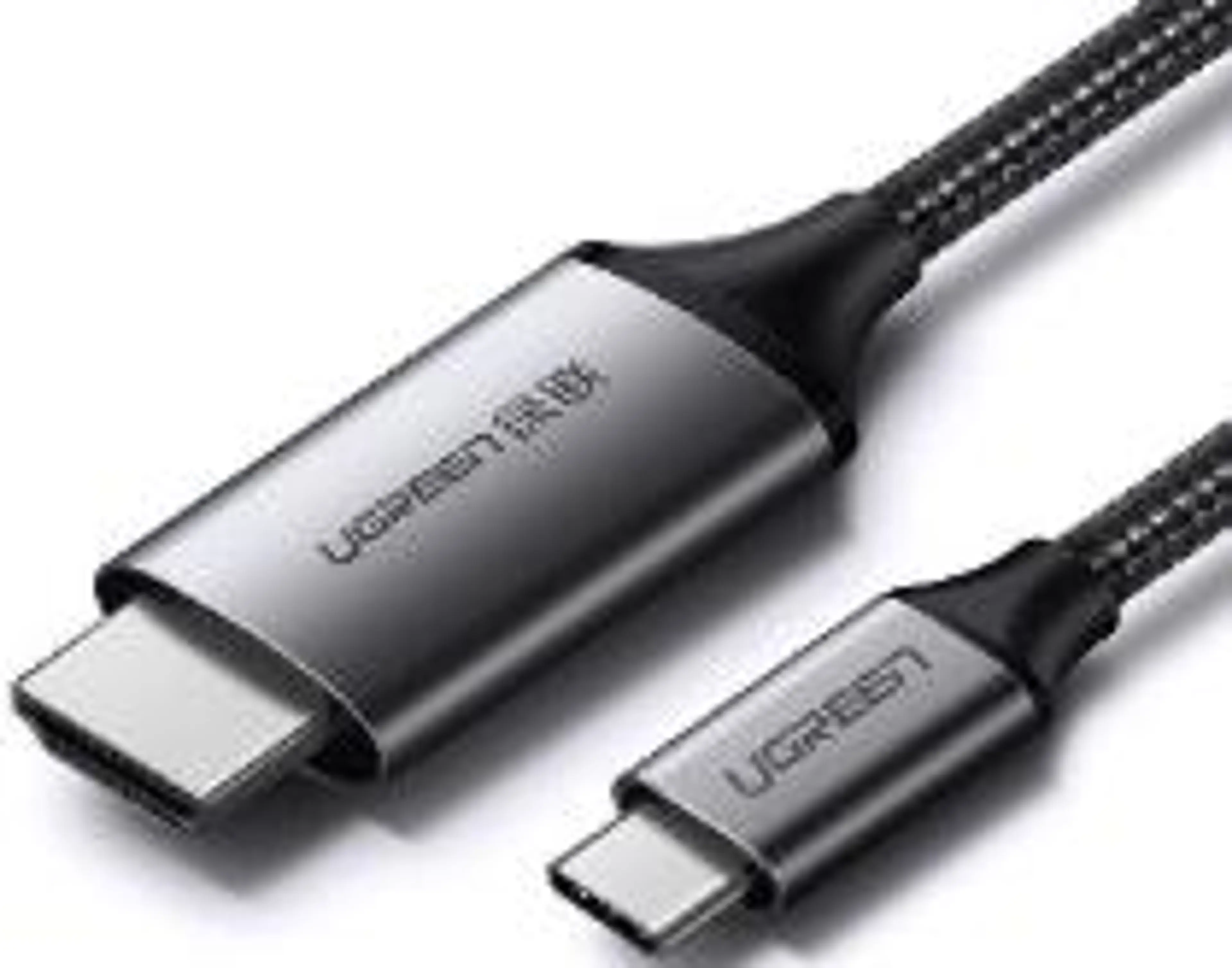 UGREEN USB-C TO HDMI MALE TO MALE CABLE ALUMINIUM SHELL (GRAY BLACK)